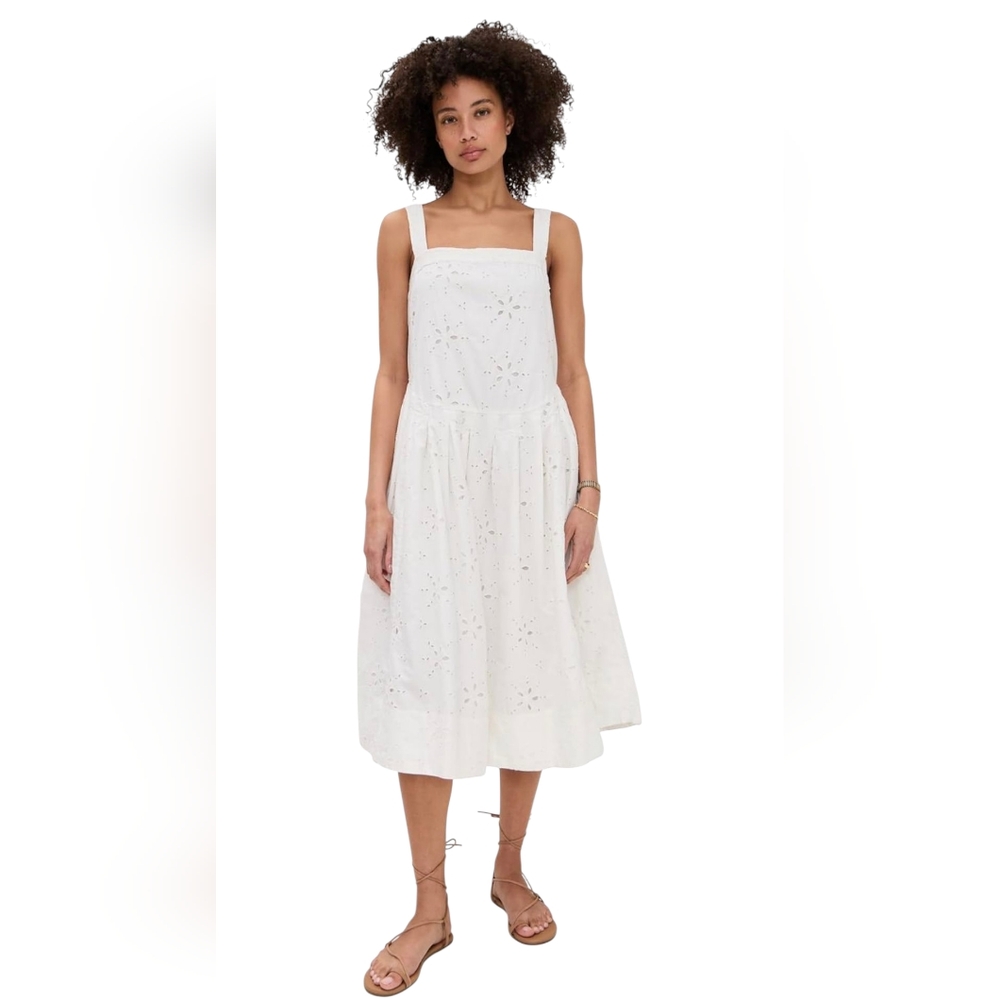 Free People Womens Dress Primavera Fairy Milkmaid Cottagecore Ethereal Large‎ - Picture 6 of 16